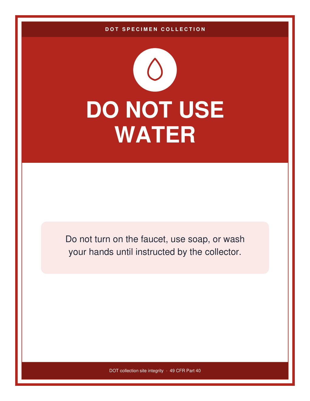 Sink / Faucet Sign preview