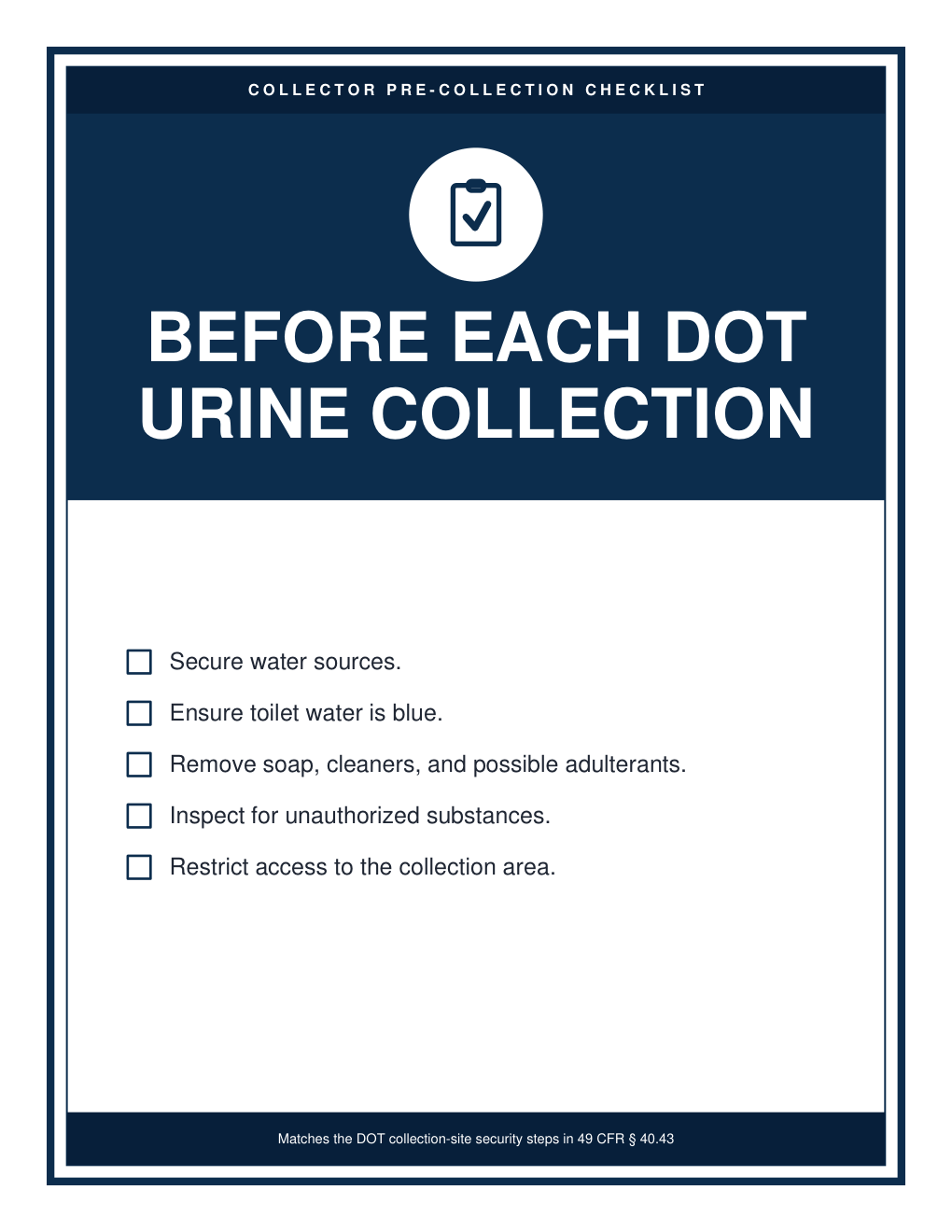 Collector Checklist Sign preview
